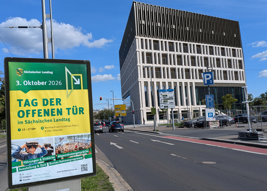 Einladung zum „Tag der Demokratie“ im Landtag. Foto: Pohl