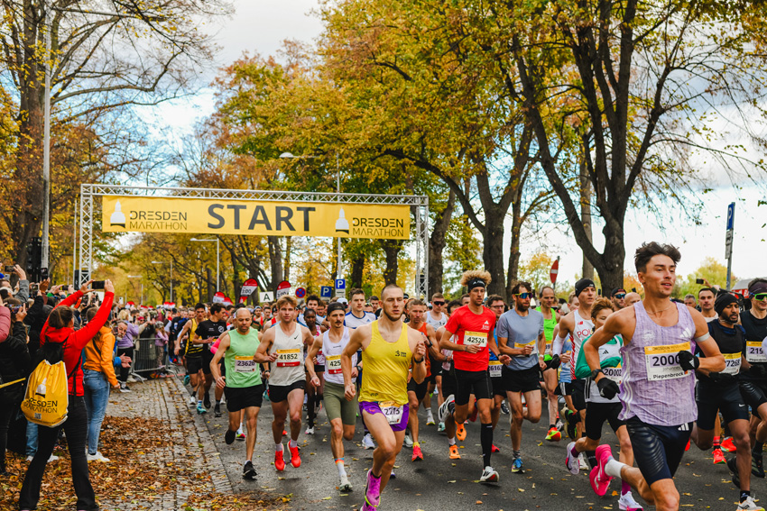 Auf die Plätze, fertig, los! Der Dresden-Marathon ruft. Foto: PR/Dresden Marathon e.V.